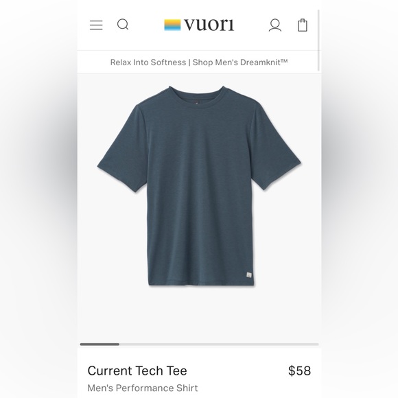 Vuori Shirts Vuoricurrent Tech Teelakelarge Poshmark